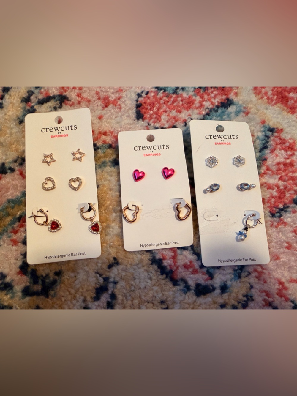 Crewcuts Silver and gold Mini Hoop and Stud Earring Sets - 3 Packs